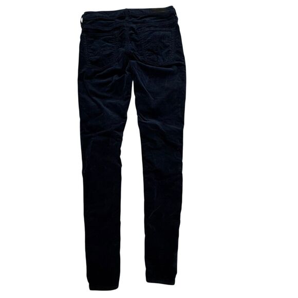 AG Adriano Goldschmied Velvet The Legging Super Skinny Pants Size 26 R Blue USA - Picture 4 of 15